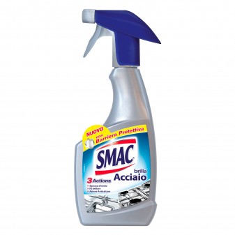 Smac Brilla Acciaio Detergente Spray con Azione Anticalcare e Lucidante e...
