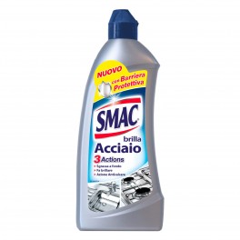 Smac Brilla Acciaio Detergente in Crema con Azione Anticalcare e
