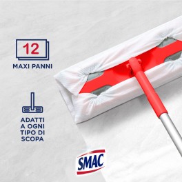 Smac Panni Detergenti Pavimenti Profumo di Limone - Confezione da 12