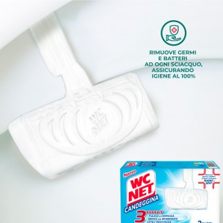 WC Net Candeggina Detergente Solido per il WC - Confezione da 2