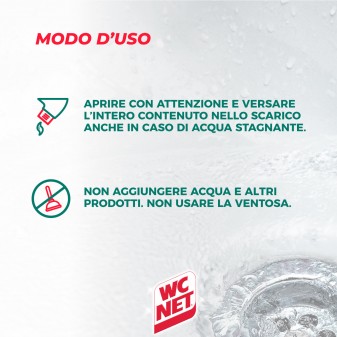WC Net Professional Sturascarichi Turbo Gel Disgorgante Monodose -