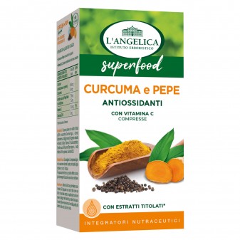 L'Angelica Curcuma e Pepe Integratore Superfood Antiossidante con Vitamina C...