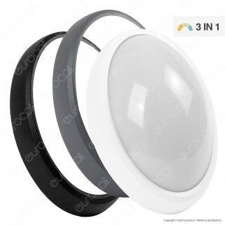 FAI Plafoniera LED Ovale 12W SMD Changing Color 3in1 da Superficie