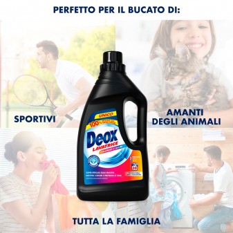 Deox Lavatrice Colorati e Scuri Detersivo Smacchiante con Formula