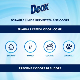 Deox Spray Deodorante per Giacche e Tessuti con Formula Antiodore -