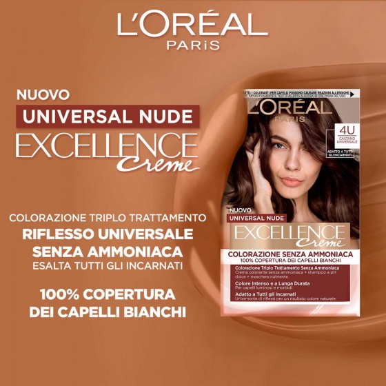 L'Oréal Paris - tinta permanente per capelli - EXCELLENCE Nudes