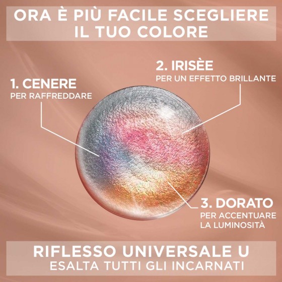 L'ORÉAL PARIS EXCELLENCE - Universal Nude, Colorazione Permanente con  Riflesso Universale 5U Castano Chiaro Universale - oh feliz