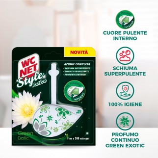 WC Net Style Active Profumo Green Exotic - Confezione da 1 Tavoletta