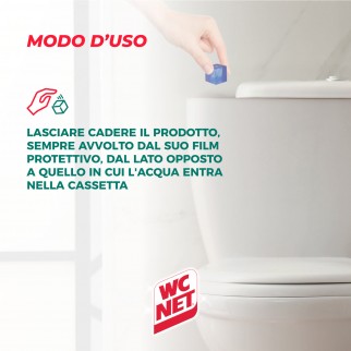 WC Net Cassetta Acqua Blu Detergente in Blocchi - Confezione da 2