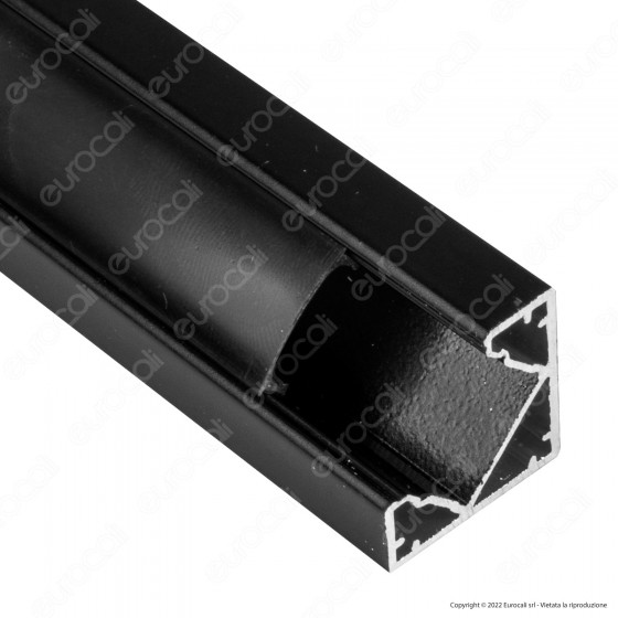 V-Tac VT-8114 Profilo Angolare in Alluminio Nero per Strisce LED V-Tac VT-8114 Profilo Angolare in Alluminio Nero per Strisce LED