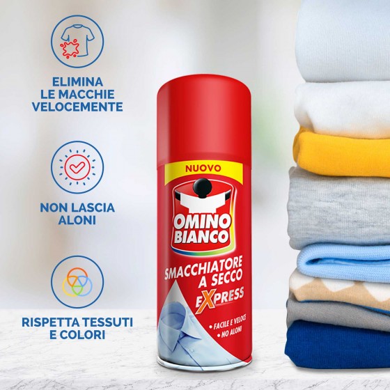 Smacchiatore Spray a Secco Express 125ml Omino Bianco