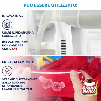Omino Bianco Cuore di Marsiglia Detersivo Liquido - Flacone da 1,5
