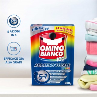 Omino Bianco Additivo Totale Color 5in1 in Polvere - Confezione da