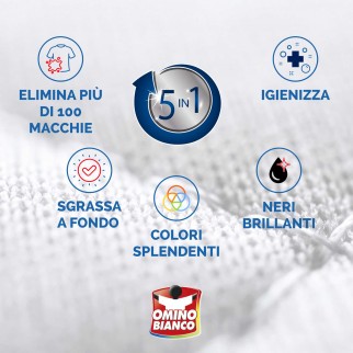Omino Bianco Additivo Totale Color 5in1 in Polvere - Confezione da