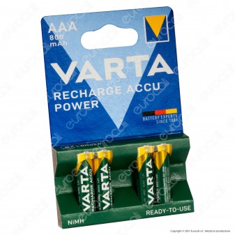 Varta Rechargeable Accu Power 800mAh Pile Ricaricabili Ministilo AAA -...