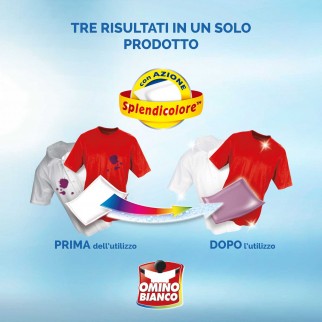Omino Bianco 100 Più Salva e Smacchia 3in1 Sacchetti per Lavatrice -