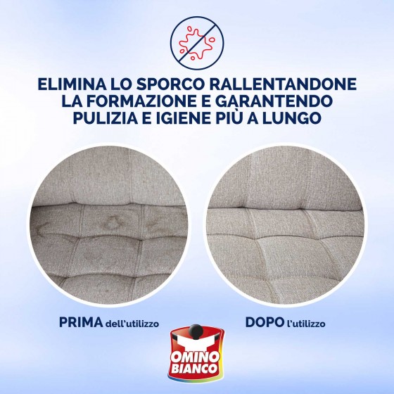 Pulitore Detergente in Schiuma Tappeti & Sofà 300ml Omino Bianco