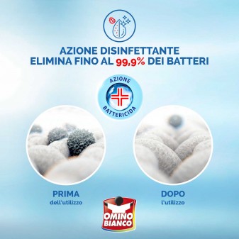 Omino Bianco Additivo Disinfettante in Polvere con Tecnologia DEO+