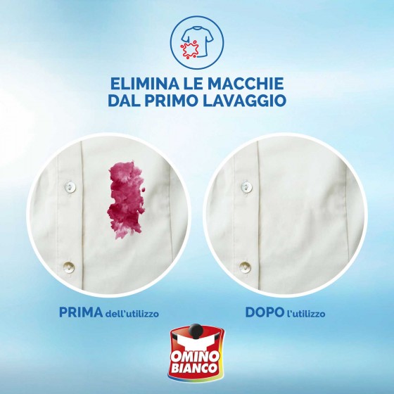 Il numero 1 del risparmio-OMINO BIANCO CANDEGGINA DELICATA BLU OCEAN IN  FORMATO DA 1.5 LT