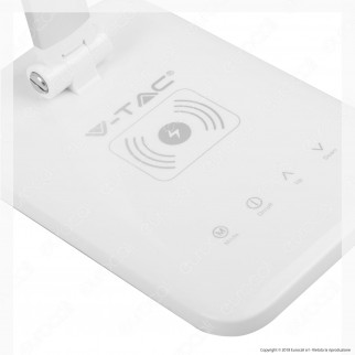 V-Tac VT-1027 Lampada da Tavolo LED 16W Multifunzione con Stazione di