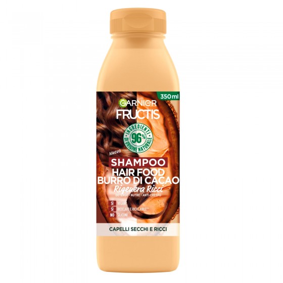 Garnier Fructis Hair Food Shampoo Rigenera Ricci con Burro di Cacao Garnier Fructis Hair Food Shampoo Rigenera Ricci con Burro di Cacao