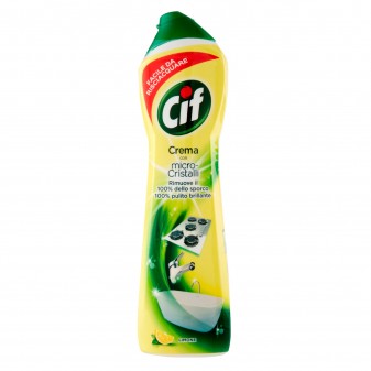 Cif Detergente in Crema Profumo Limone con Micro-Cristalli