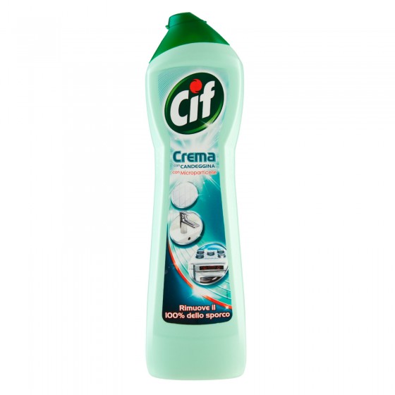 Cif Detergente in Crema con Candeggina e con Microparticelle - Cif Detergente in Crema con Candeggina e con Microparticelle -