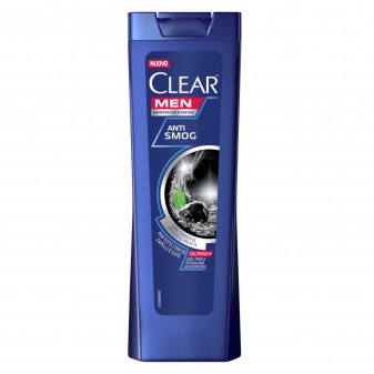 Clear Men Anti Smog Shampoo Antiforfora Con Carbone Attivo e Menta - Flacone...