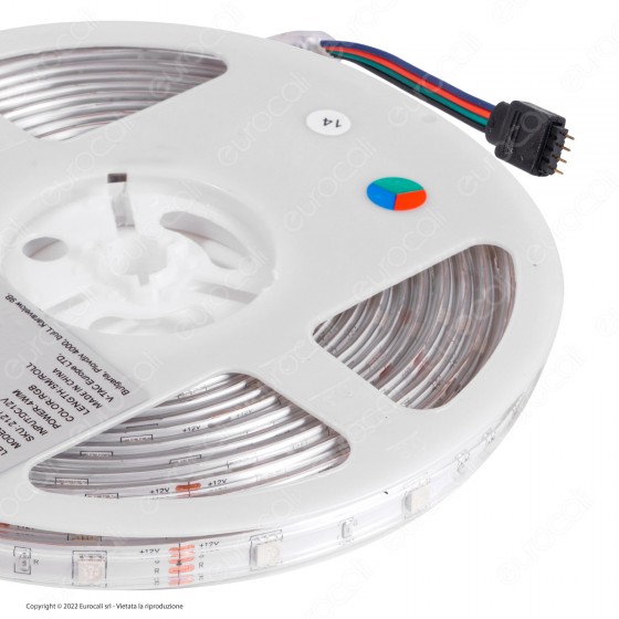V-Tac VT-5050-30 Striscia LED Flessibile 20W SMD RGB 30 V-Tac VT-5050-30 Striscia LED Flessibile 20W SMD RGB 30