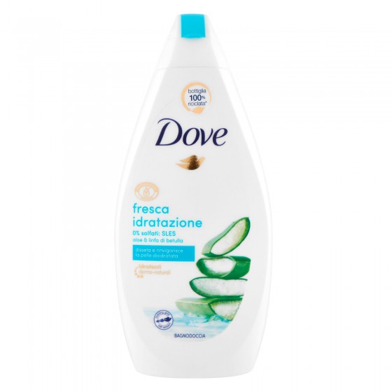 Dove Bagnodoccia Fresca Idratazione Aloe & Linfa di Betulla - Flacone Dove Bagnodoccia Fresca Idratazione Aloe & Linfa di Betulla - Flacone