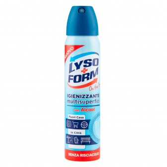 Lysoform On The Go Igienizzante Spray Multisuperfici con Alcool - Flacone da...