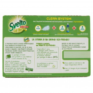 Svelto Classico Pastiglie per Lavastoviglie - Confezione da 32 Tabs