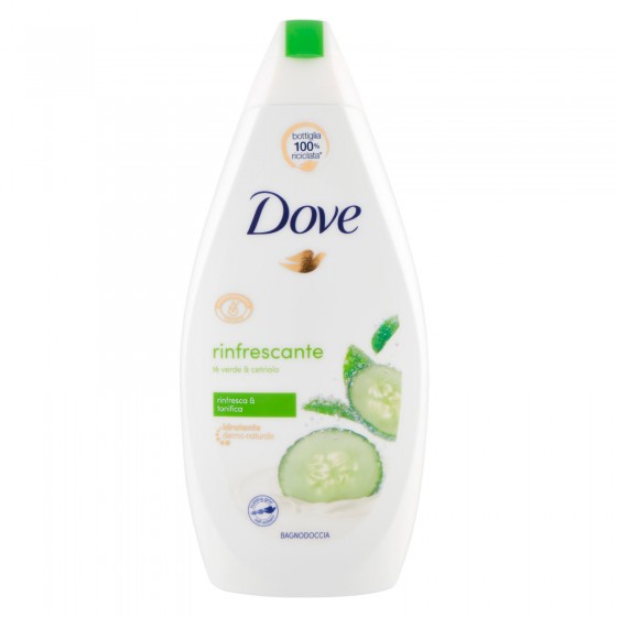 Dove Bagnodoccia Rinfrescante Tè Verde & Cetriolo - Flacone da 450ml Dove Bagnodoccia Rinfrescante Tè Verde & Cetriolo - Flacone da 450ml