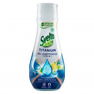 Svelto Titanium Gel Tutto in 1 per Lavastoviglie - Flacone da 640ml