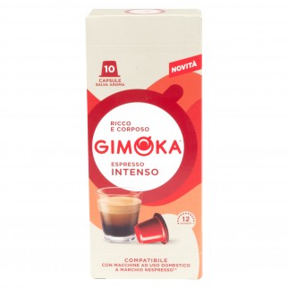10 Capsule Caffè Gimoka Intenso Cialde Compatibili Nespresso
