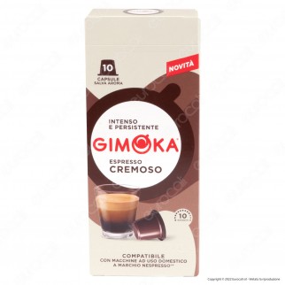 10 Capsule Caffè Gimoka Cremoso Cialde Compatibili Nespresso