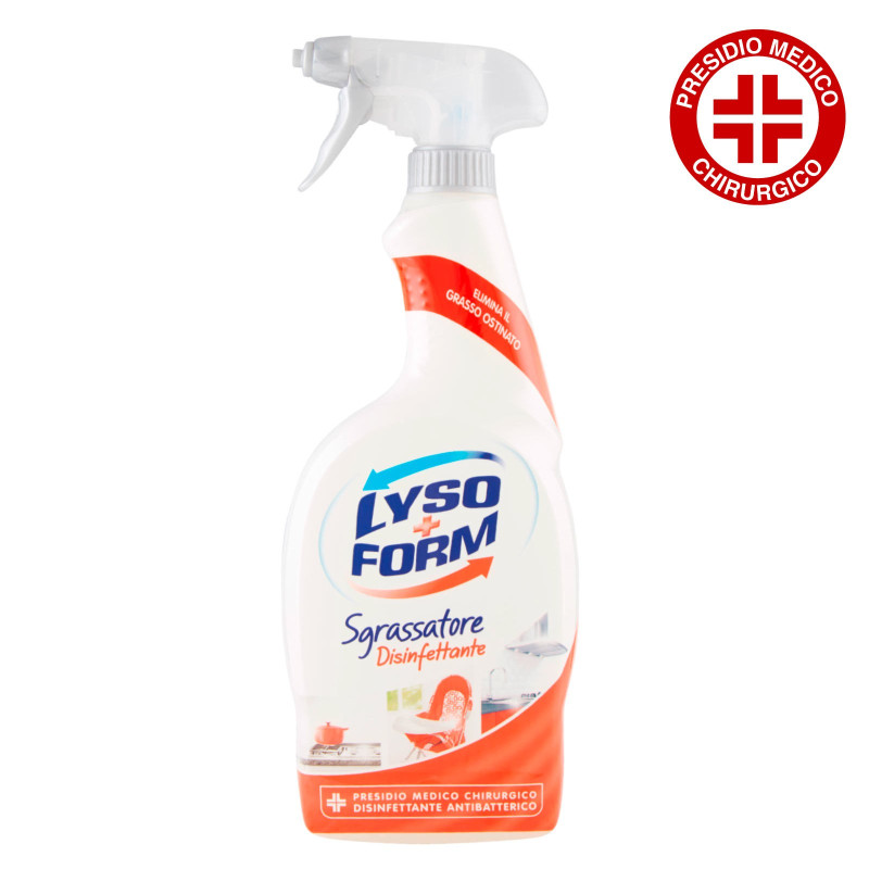 Lysoform Sgrassatore Detergente Disinfettante Spray Presidio Medico Lysoform Sgrassatore Detergente Disinfettante Spray Presidio Medico