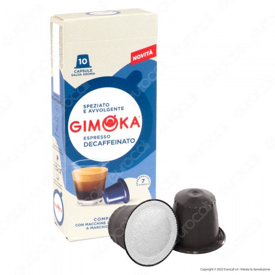 10 Capsule Caffè Gimoka Soave Decaffeinato Cialde Compatibili 10 Capsule Caffè Gimoka Soave Decaffeinato Cialde Compatibili