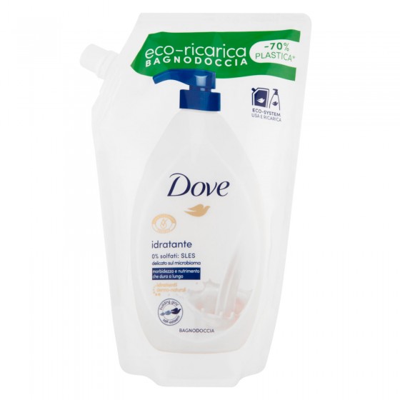Dove Eco-Ricarica Bagnodoccia Idratante Morbidezza e Nutrimento -