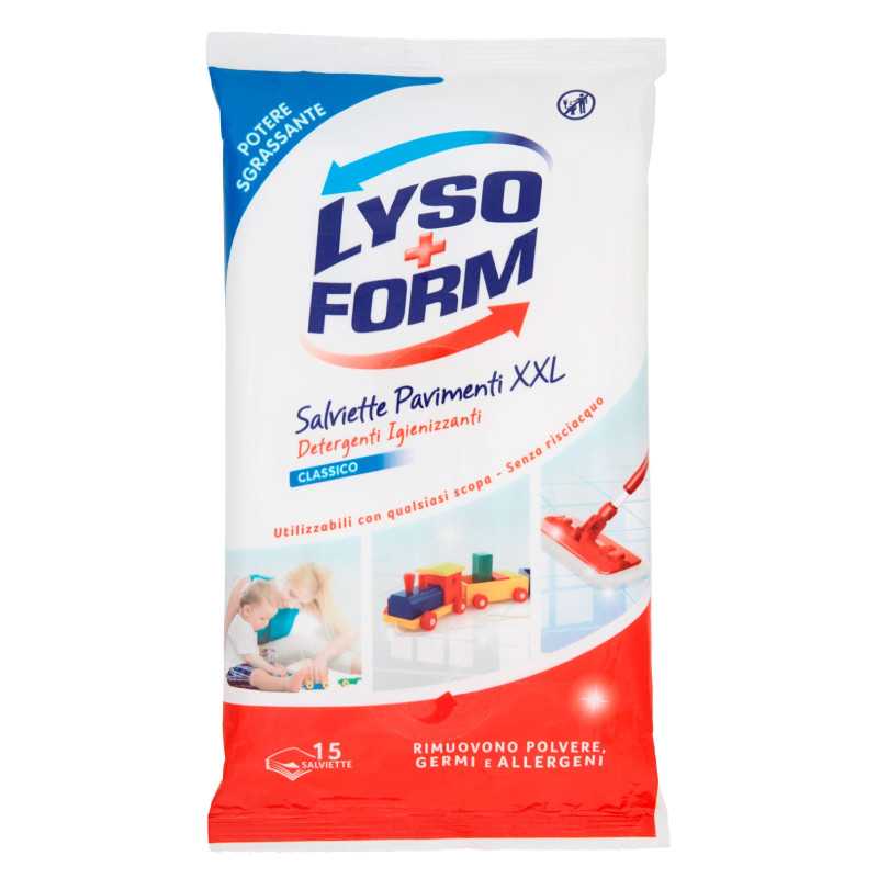 Lysoform Salviette Pavimenti XXL Detergenti Igienizzanti Classico - Lysoform Salviette Pavimenti XXL Detergenti Igienizzanti Classico -