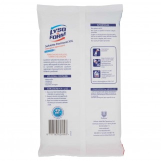 Lysoform Salviette Pavimenti XXL Detergenti Igienizzanti Classico -
