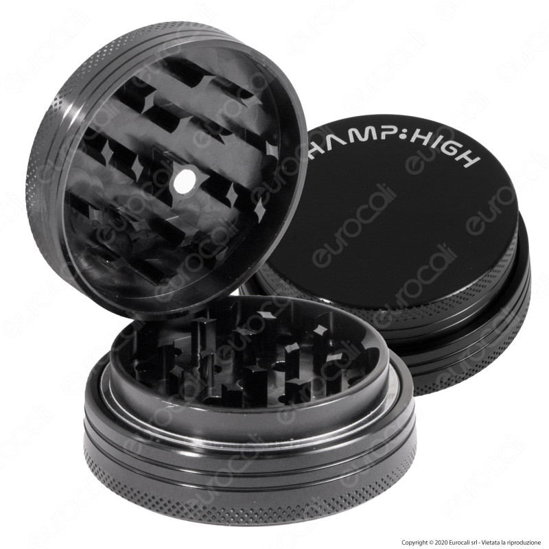 Champ High Grinder Compact Tritatabacco 4 Parti in Metallo Colore Champ High Grinder Compact Tritatabacco 4 Parti in Metallo Colore