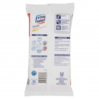 Lysoform Salviette Detergenti Igienizzanti Potere Sgrassante al