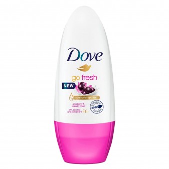 Dove Deodorante Roll-On Go Fresh 48h Bacche di Acai & Ninfea d'Acqua