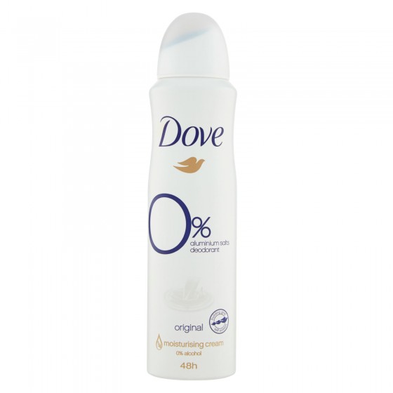 Dove Deodorante Spray Original 0% Sali di Alluminio - Flacone da 150ml Dove Deodorante Spray Original 0% Sali di Alluminio - Flacone da 150ml