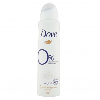 Dove Deodorante Spray Original 0% Sali di Alluminio - Flacone da 150ml