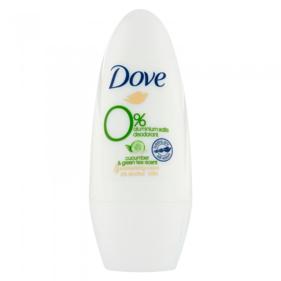 Dove Deodorante Roll-On Tè Verde e Cetriolo 48h 0% Sali di Alluminio Dove Deodorante Roll-On Tè Verde e Cetriolo 48h 0% Sali di Alluminio