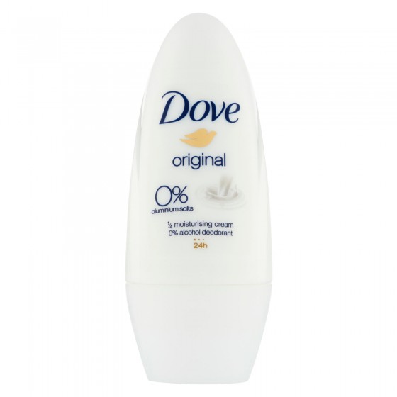 Dove Deodorante Roll-On Original 0% Sali di Alluminio - Flacone da Dove Deodorante Roll-On Original 0% Sali di Alluminio - Flacone da