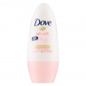 Dove Deodorante Roll-On Talc Soft 48h Profumo di Talco 0% Alcol