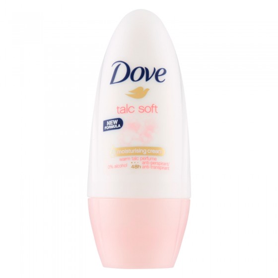 Dove Deodorante Roll-On Talc Soft 48h Profumo di Talco 0% Alcol Dove Deodorante Roll-On Talc Soft 48h Profumo di Talco 0% Alcol